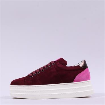 Marco Moreo Atlanta Platform Trainer - Burgundy Suede